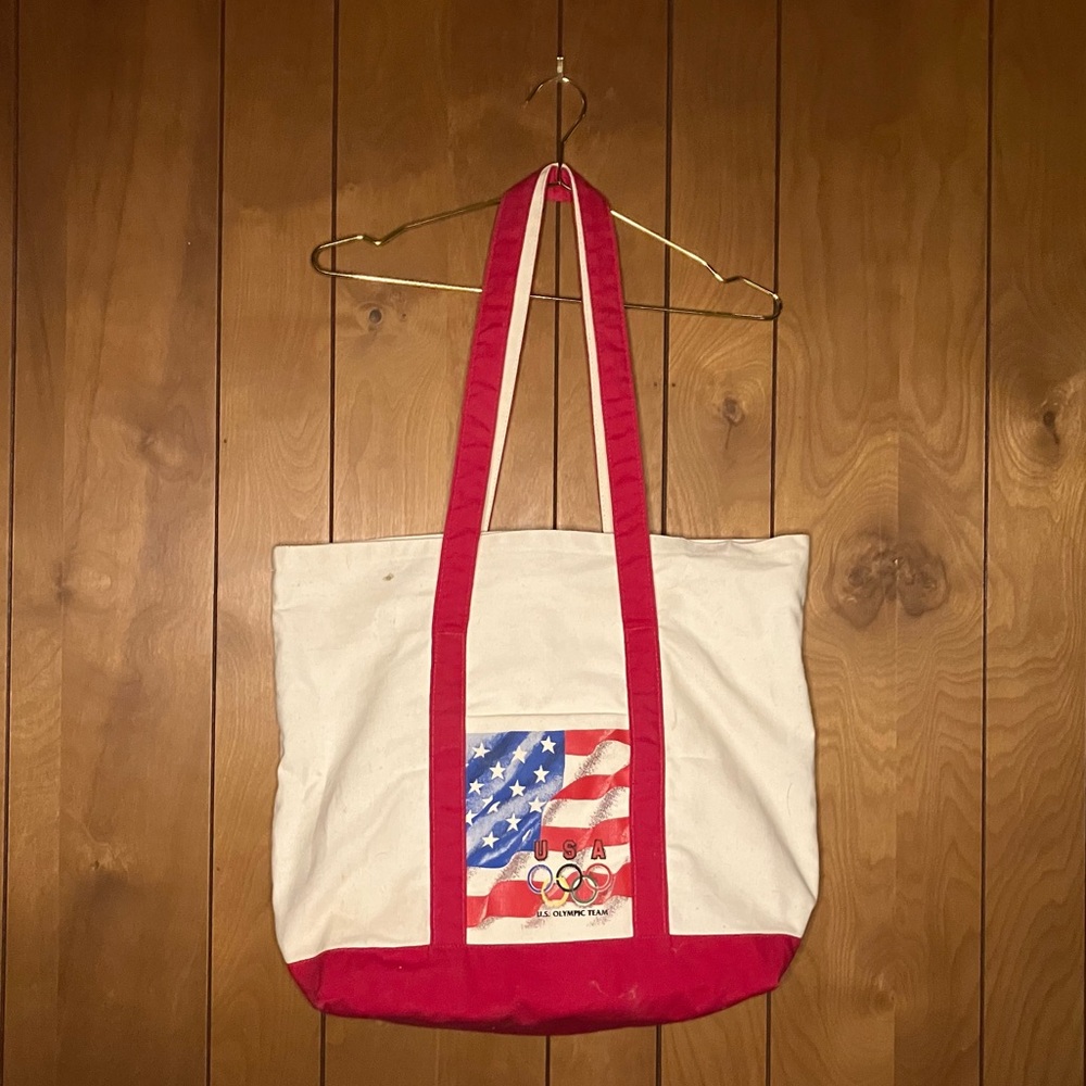 Vintage US Olympics USA canvas tote